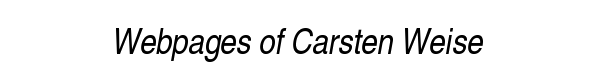 Bild/Image Text: Webseiten von/Webpages of Carsten Weise